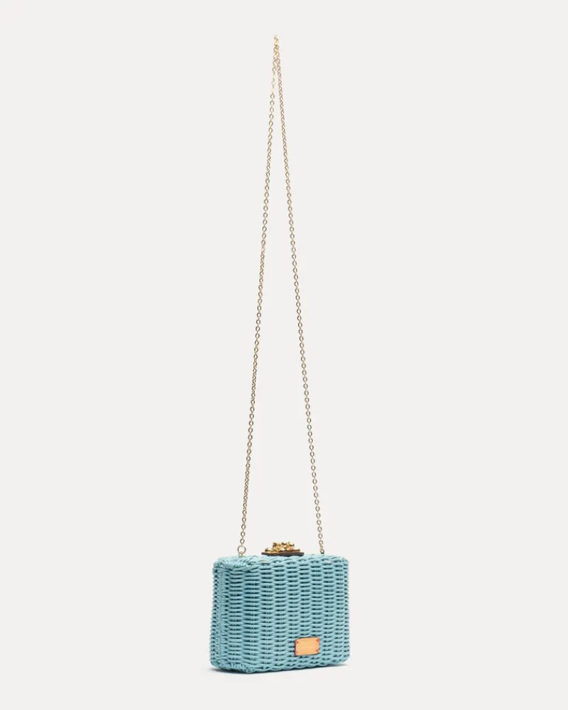 Frances Valentine Paige Wicker Clutch> Evening Bags | Basket Bags