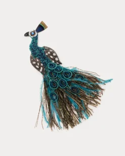 Frances Valentine Peacock Brooch> Jewelry