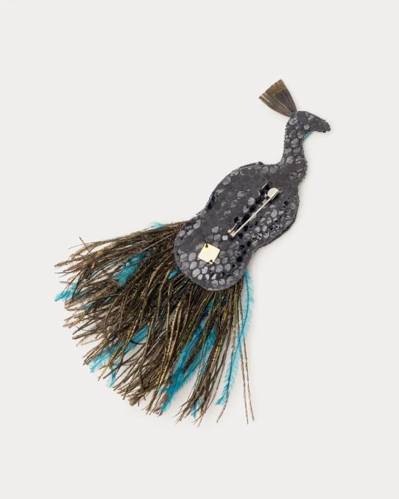 Frances Valentine Peacock Brooch> Jewelry