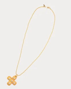 Frances Valentine Pearl Cross Pendant> Jewelry