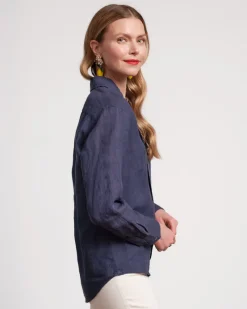 Frances Valentine Perfect Button Down Linen><noscript><img width=