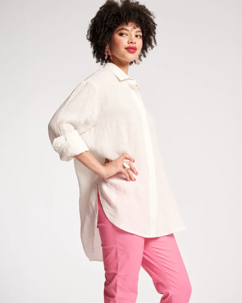 Frances Valentine Perfect Oversized Linen Button Down> Tops