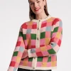 Frances Valentine Pixel Wool Cardigan> Sweaters