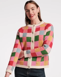 Frances Valentine Pixel Wool Cardigan> Sweaters