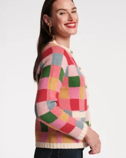 Frances Valentine Pixel Wool Cardigan> Sweaters