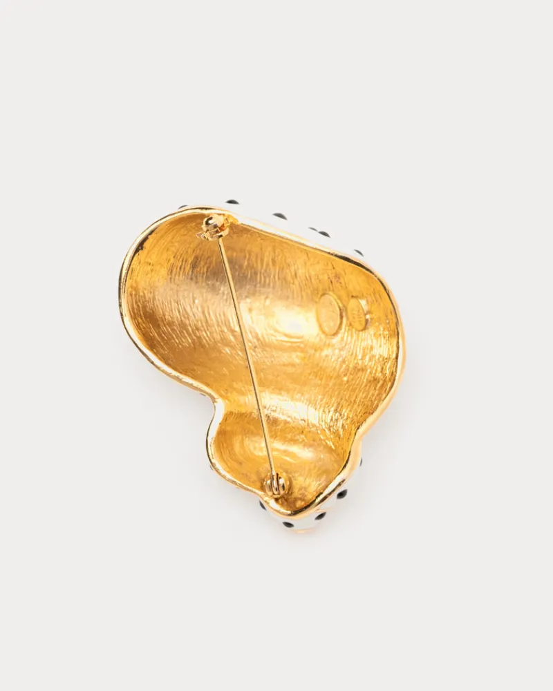 Frances Valentine Polka Dot Snail Shell Brooch> Jewelry
