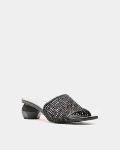 Frances Valentine Raffia Mesh Slide> Heels | Sandals