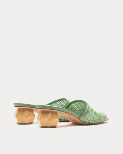 Frances Valentine Raffia Mesh Slide><noscript><img width=