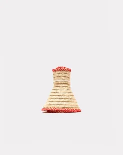 Frances Valentine Rollable Raffia Visor> Hats & Scarves
