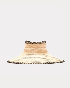 Frances Valentine Rollable Raffia Visor> Hats & Scarves