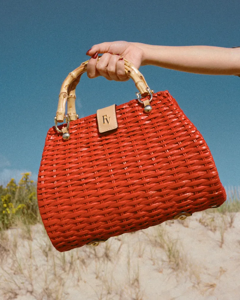 Frances Valentine Rooster Wicker Bag> Basket Bags