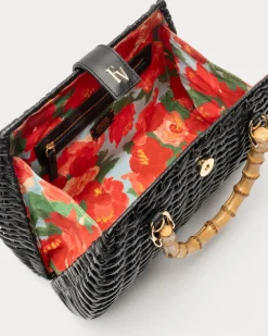 Frances Valentine Rooster Wicker Bag><noscript><img width=