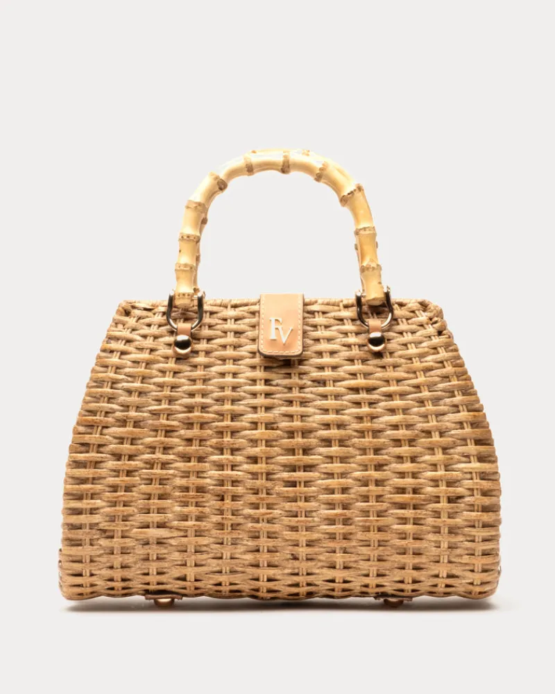Frances Valentine Rooster Wicker Basket> Basket Bags