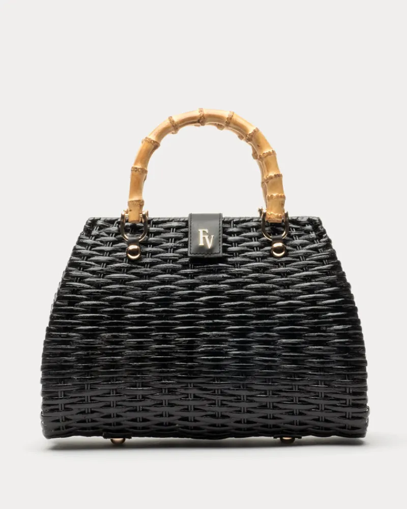 Frances Valentine Rooster Wicker Basket> Basket Bags