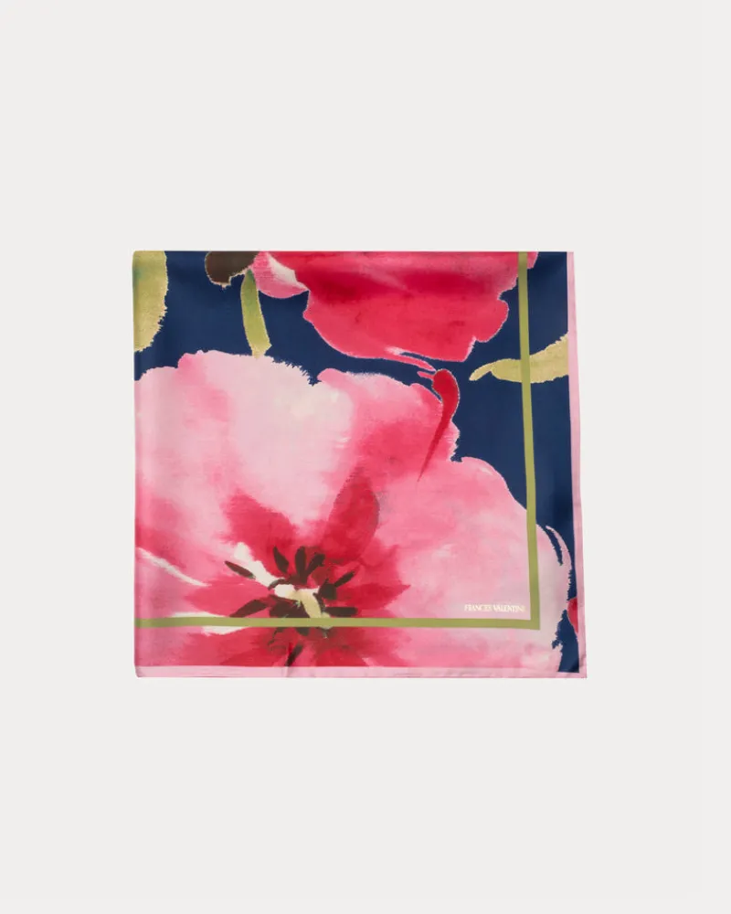 Frances Valentine Silk Scarf 27"> Hats & Scarves