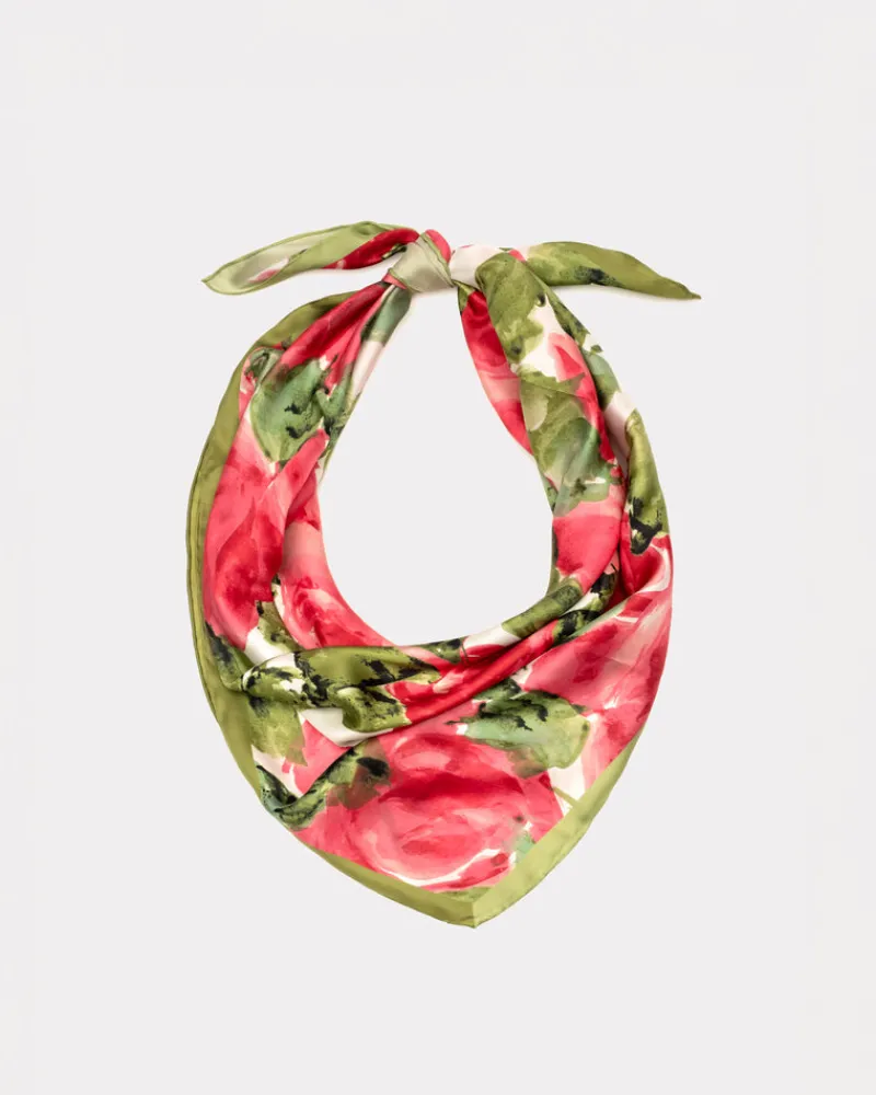 Frances Valentine Silk Scarf 36"> Hats & Scarves