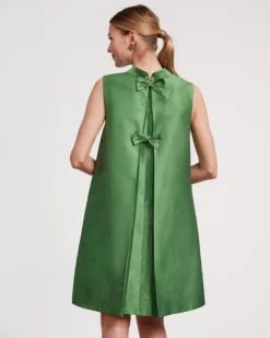 Frances Valentine Sleeveless Diplomat Mini Dress Green> Dresses
