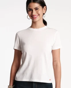 Frances Valentine Super Pima Crewneck Tee Shirt> Tops