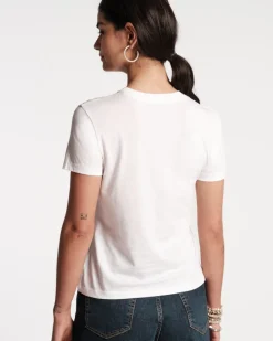 Frances Valentine Super Pima Crewneck Tee Shirt><noscript><img width=