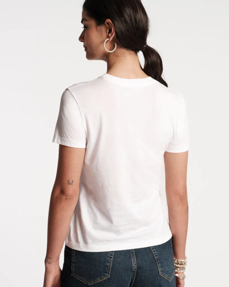 Frances Valentine Super Pima Crewneck Tee Shirt> Tops