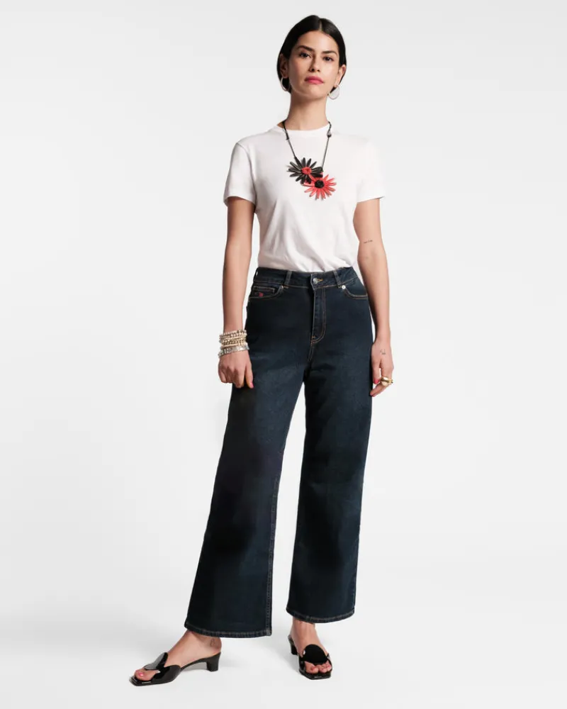 Frances Valentine Super Pima Crewneck Tee Shirt> Tops