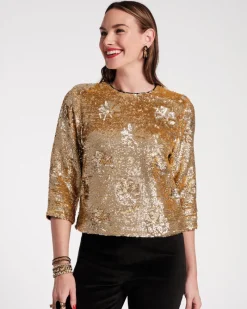 Frances Valentine Taylor Sequin Top> Tops