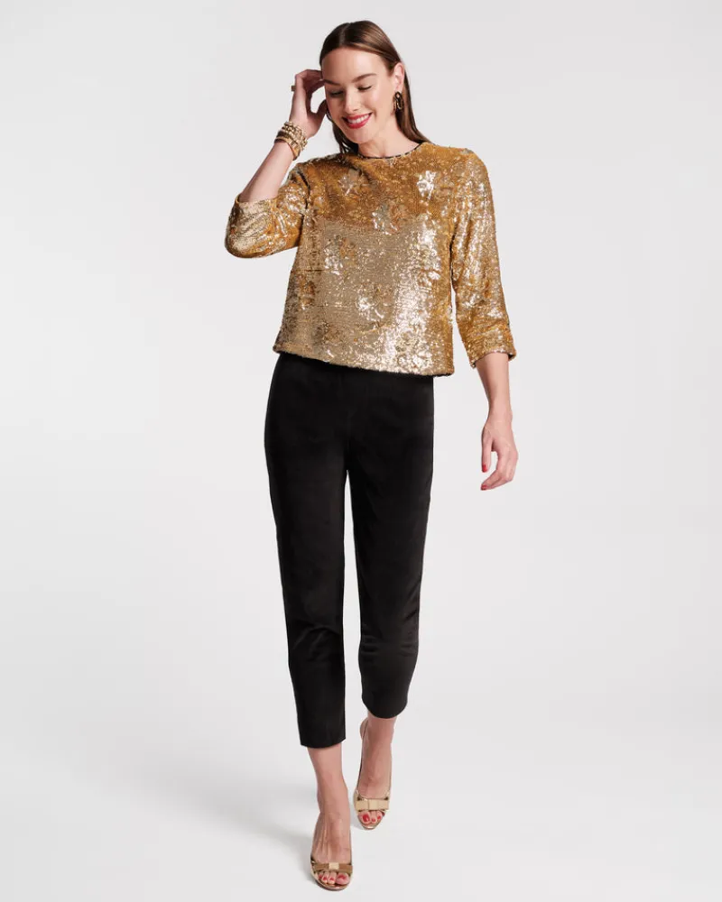 Frances Valentine Taylor Sequin Top> Tops