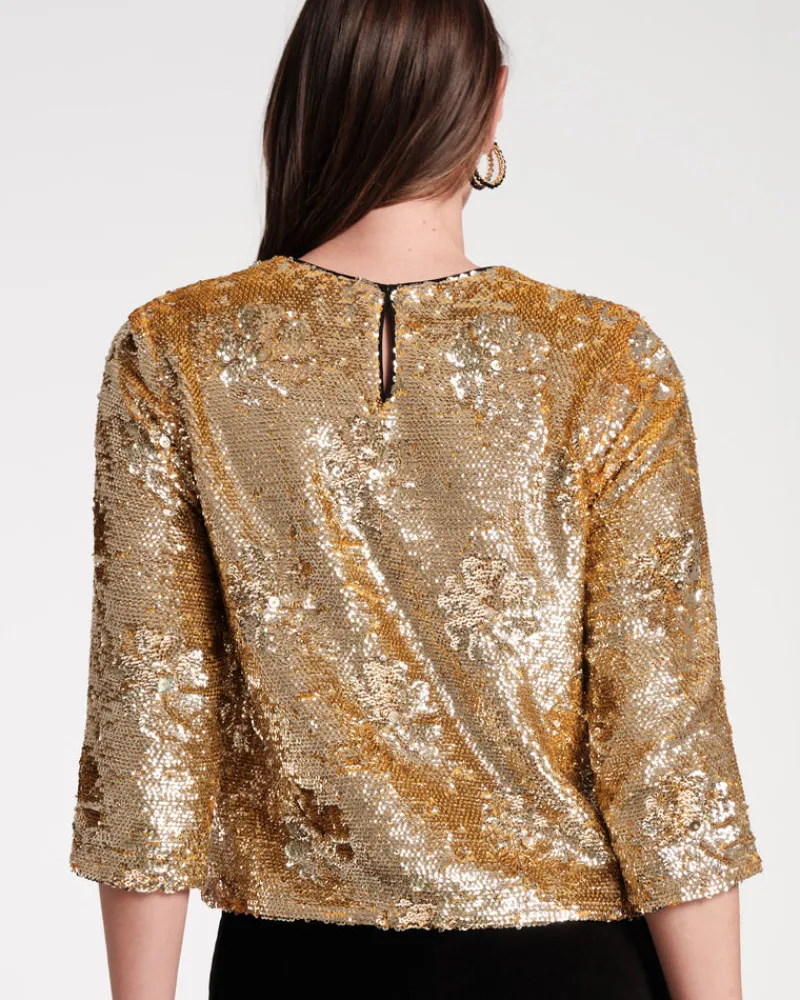 Frances Valentine Taylor Sequin Top> Tops