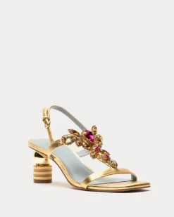 Frances Valentine Venus Rhinestone Heel> Heels | Sandals