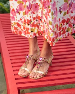 Frances Valentine Venus Rhinestone Heel> Heels | Sandals