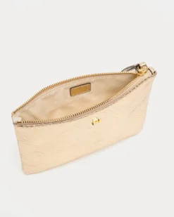Frances Valentine Wristlet Snake Embossed Leather> Evening Bags