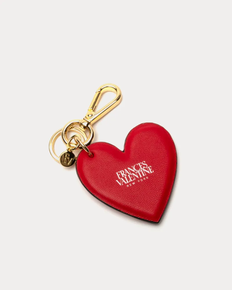 Frances Valentine XO Heart Keychain> Small Leather Goods | Small Leather Goods