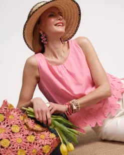 Frances Valentine Zennia Flower Tank> Tops