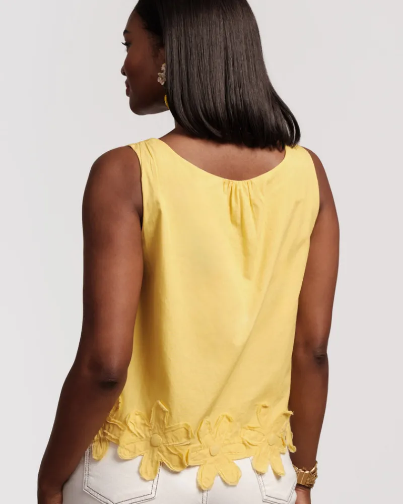Frances Valentine Zennia Flower Tank> Tops
