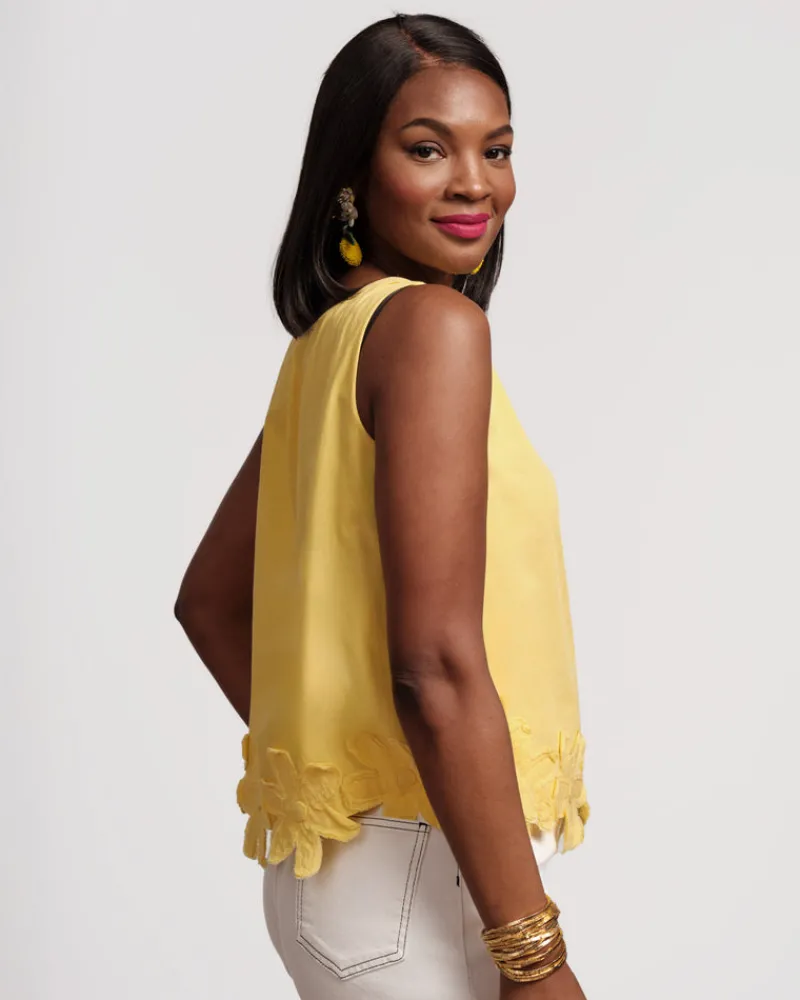 Frances Valentine Zennia Flower Tank> Tops